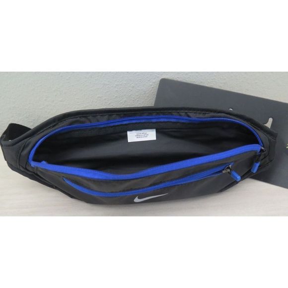 Nike Unisex Black/Blue Adjustable Running Waistpack/Fanny Pack - Picture 2 of 6
